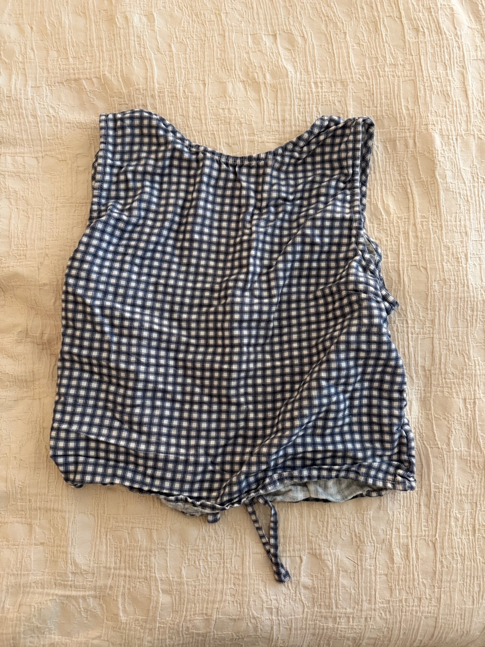 twik Blue Gingham Women’s Top - Reversible